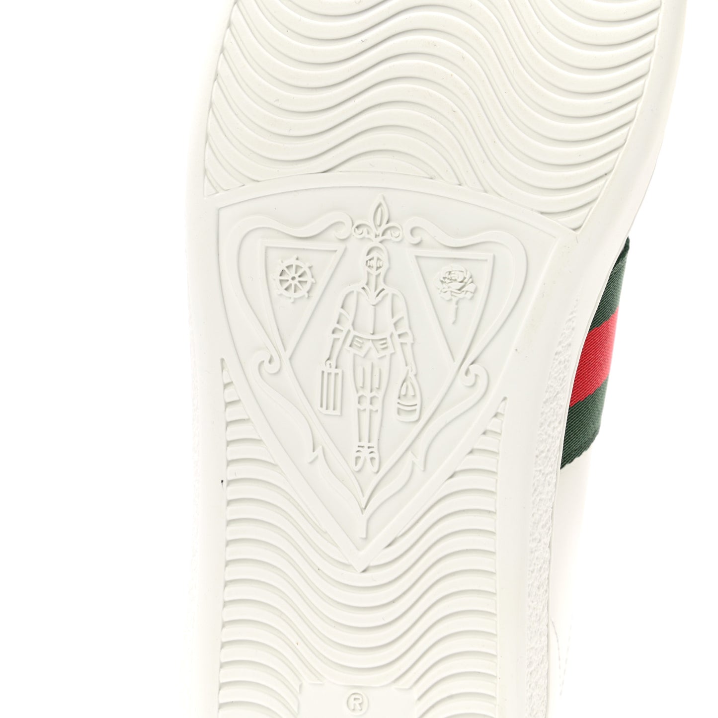 Calfskin Ayers Bee Embroidered Womens Ace Sneakers 36.5 White Green