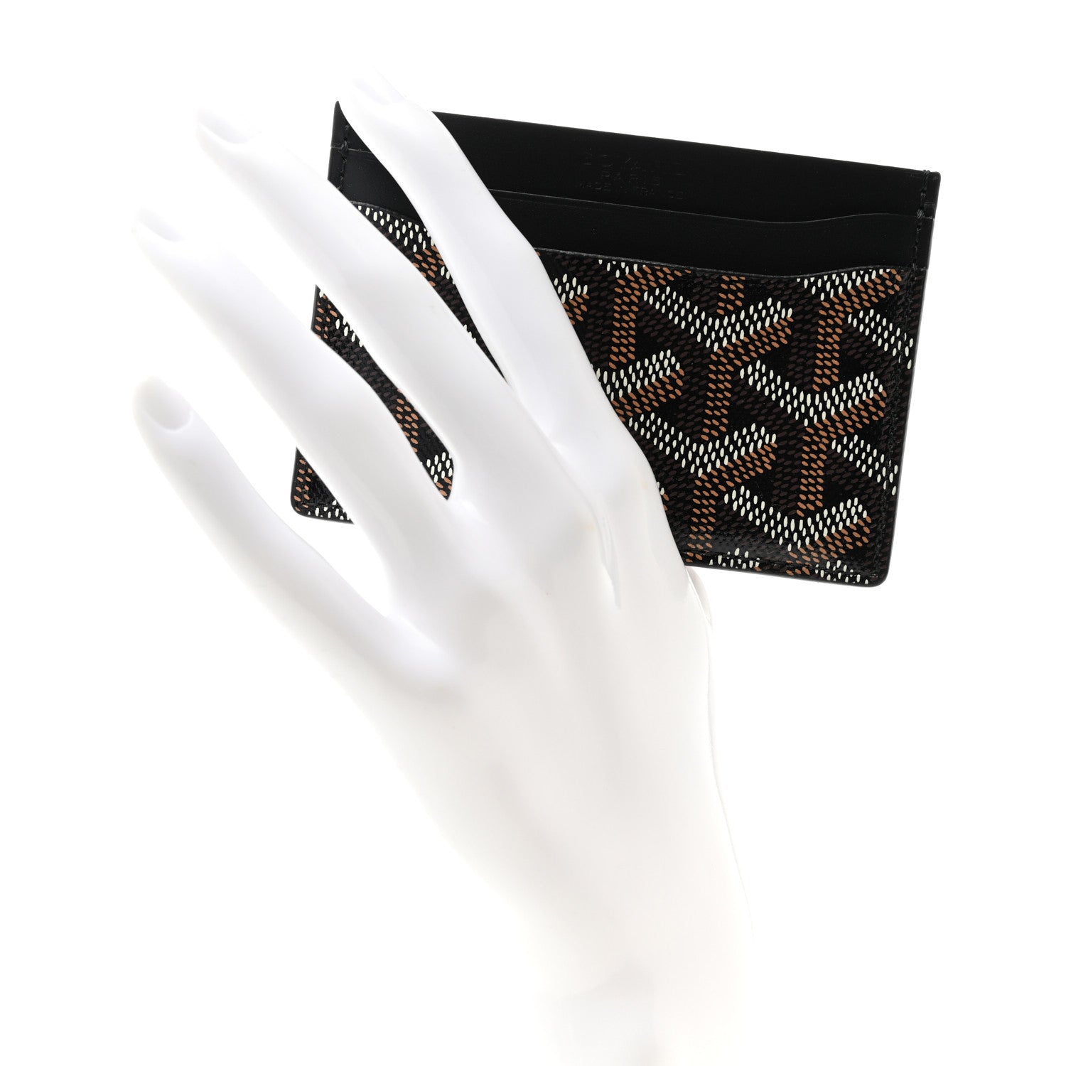 Goyard Goyardine Saint Sulpice Card Holder Black 2 of 7