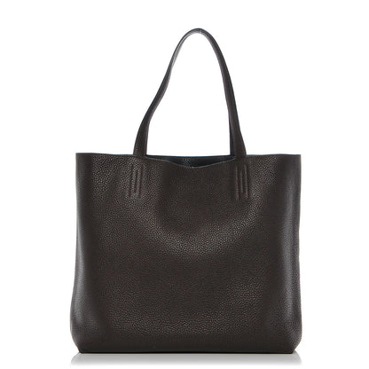 Hermes Taurillon Clemence Double Sens 45 Reversible Tote Black Ebene 1 of 7