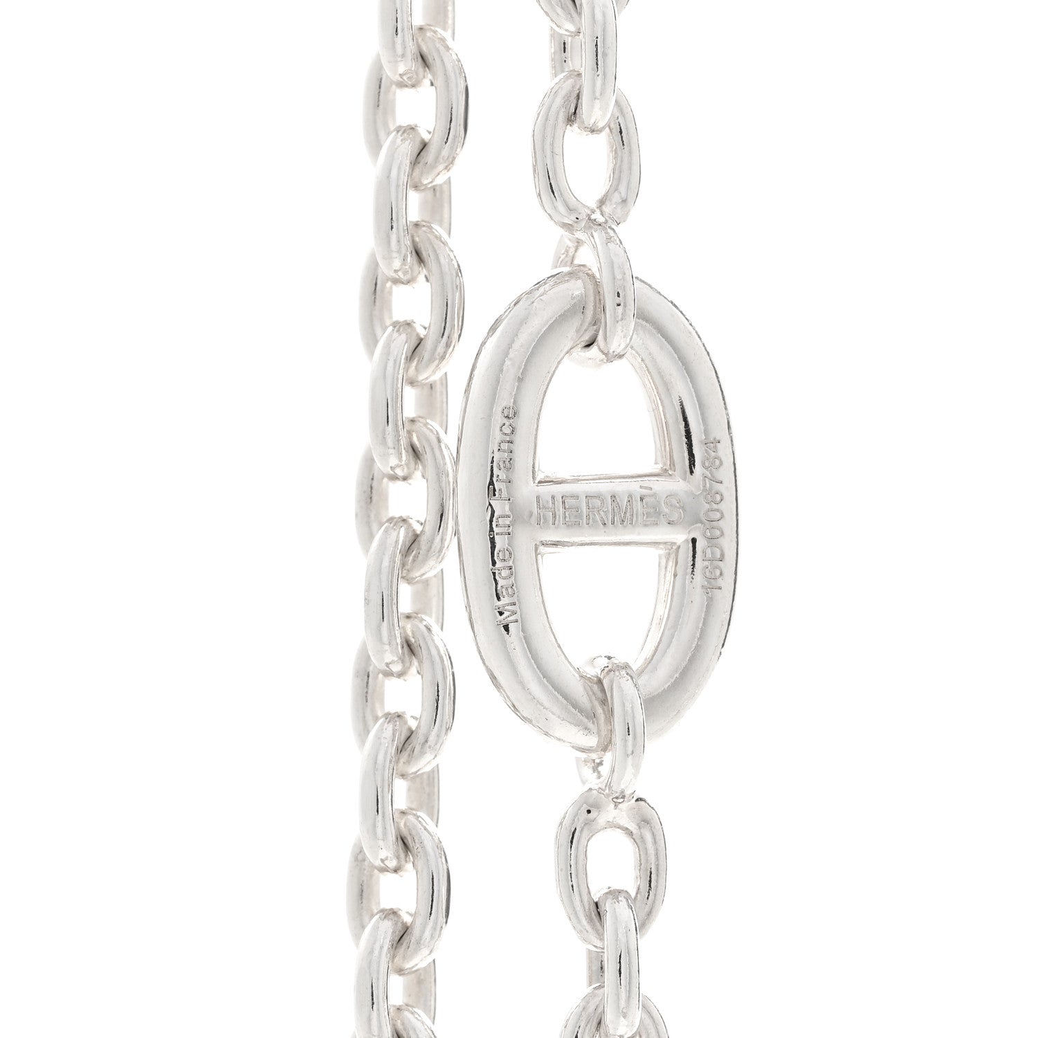 Hermes Sterling Silver Farandole Necklace 160 5 of 6