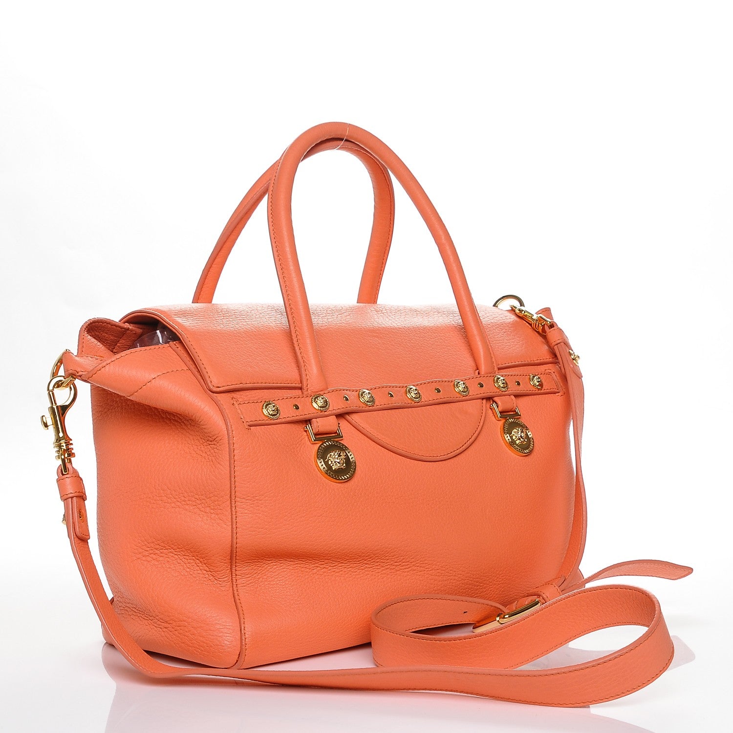 Versace Deerskin Large Signature Day Bag Pesca 3 of 7