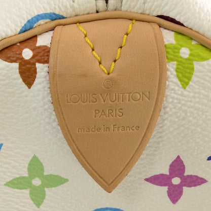Louis Vuitton Monogram Multicolor Speedy 30 White 4 of 7