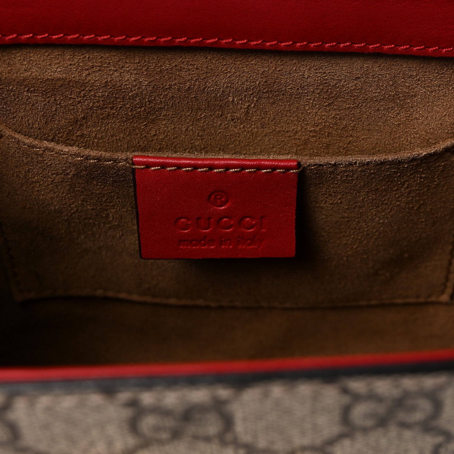 Gucci GG Supreme Monogram Calfskin Small Padlock Shoulder Bag