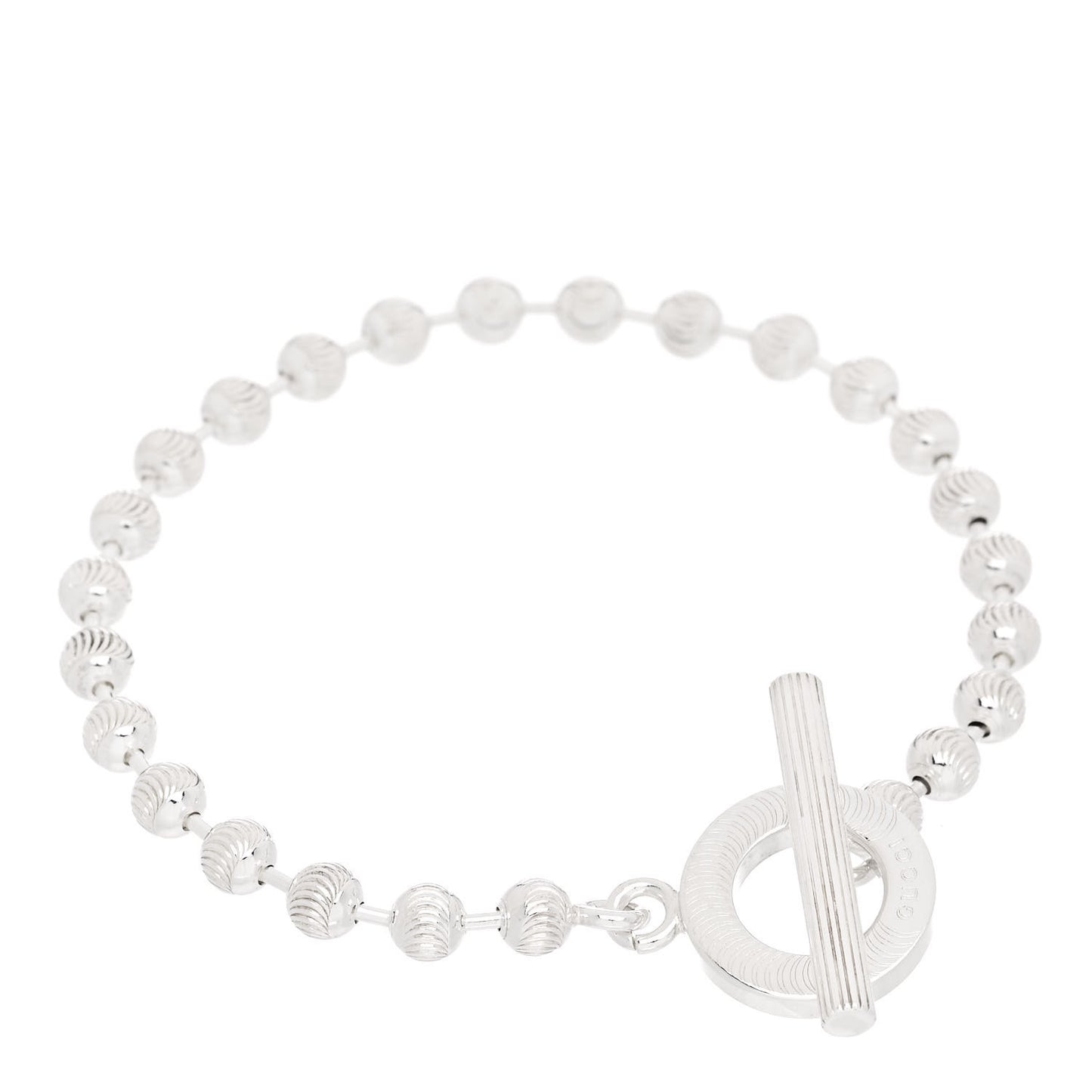 Sterling Silver Boule Toggle Bracelet