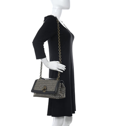 Bottega Veneta Metallic Wool Woven Patent Ayers Olimpia Knot Gold Black 2 of 10