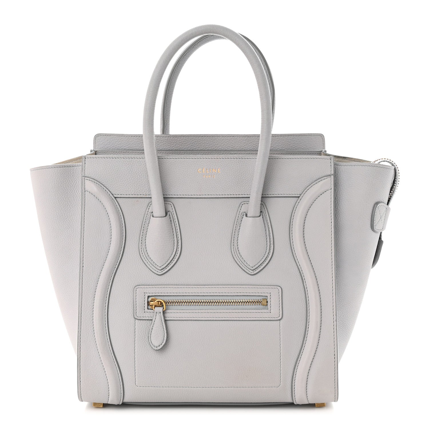 Celine Baby Drummed Calfskin Micro Luggage Sky 1 of 11