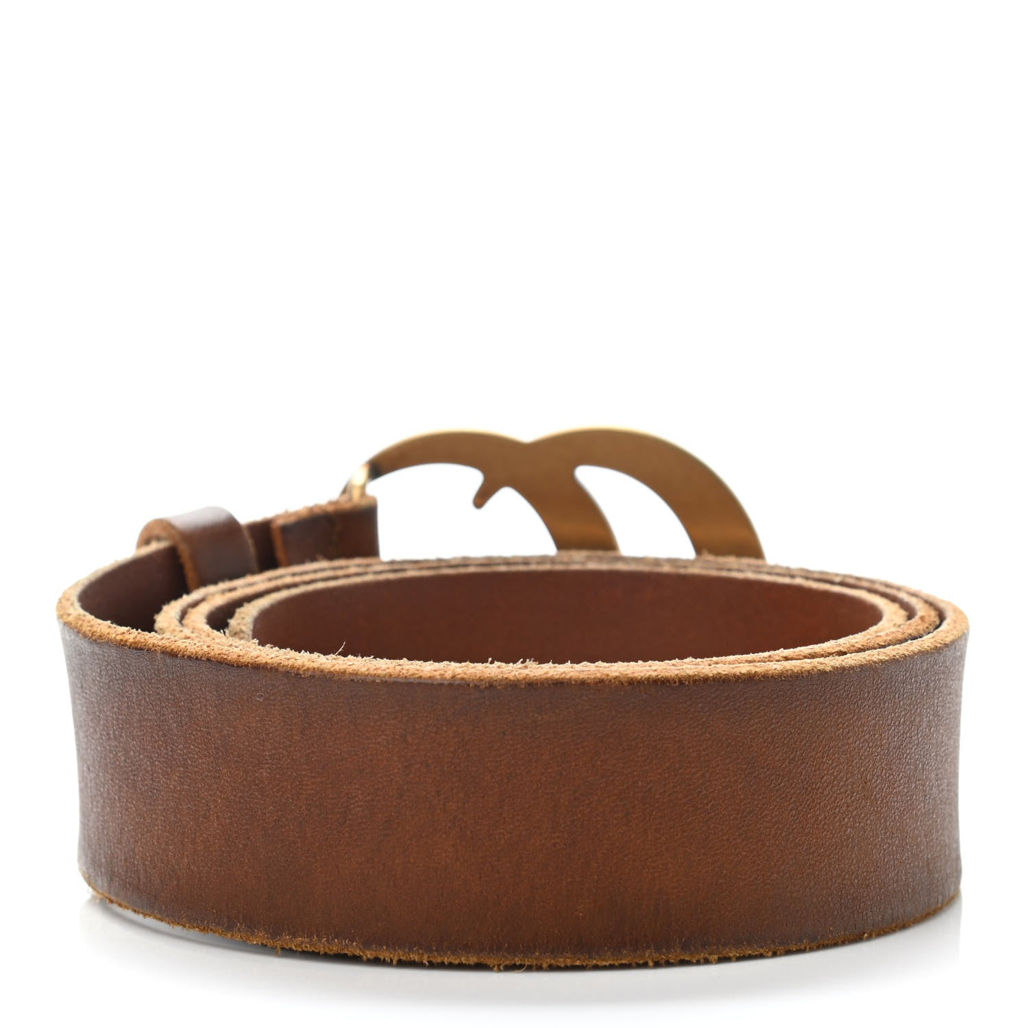 Gucci Faded Calfskin Double G 40mm Belt 95 38 Cuir 2 of 4