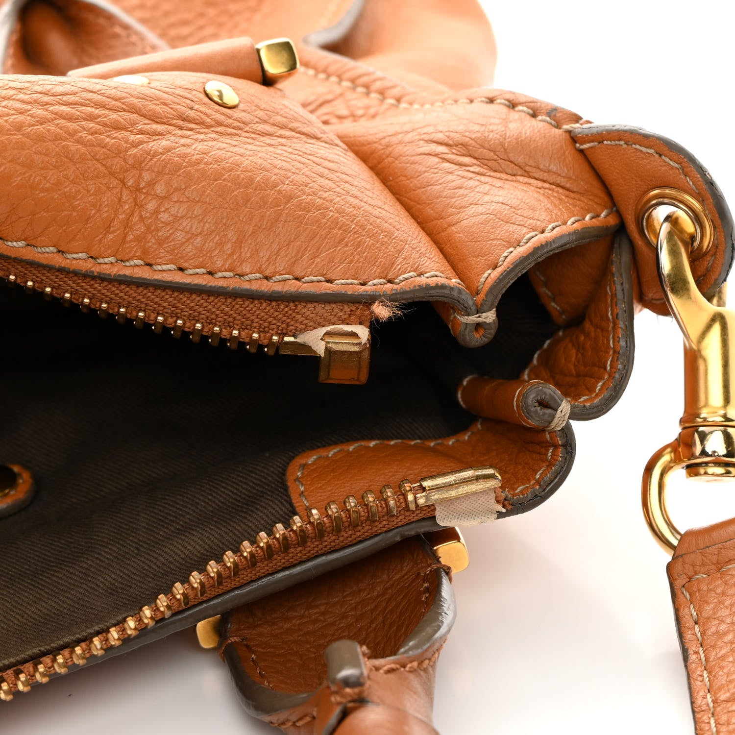 Chloe Calfskin Medium Marcie Satchel Tan 11 of 19