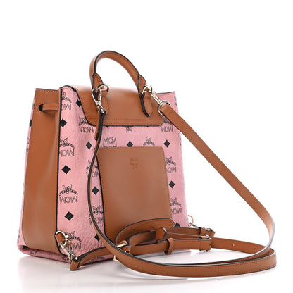 MCM Visetos Small Essential Backpack Soft Pink 2 of 8
