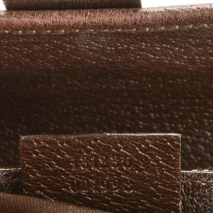 Gucci GG Monogram Buckle Belt Bag Dark Brown 7 of 7