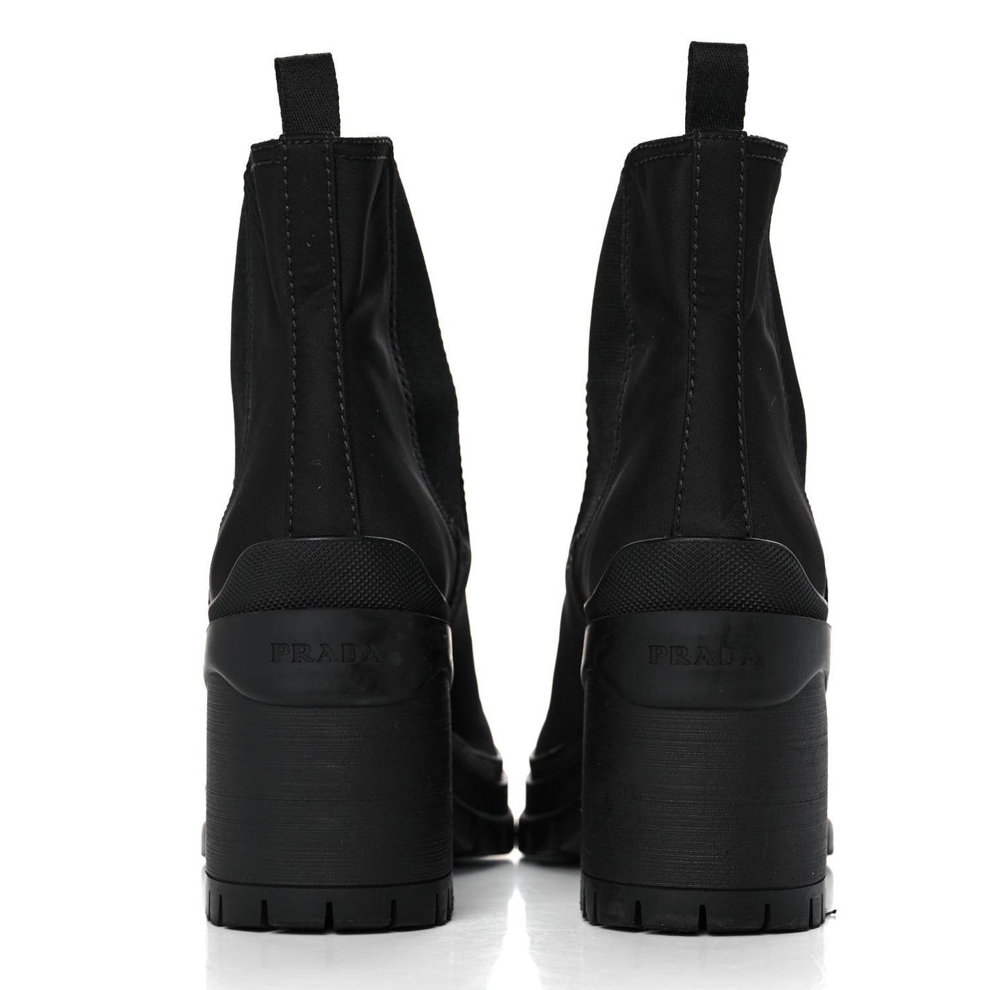 Nylon Lug Sole Chelsea 55mm Boots 39 Black