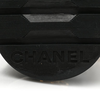 Chanel Lambskin Shearling Short Boots 40 Black 7 of 11