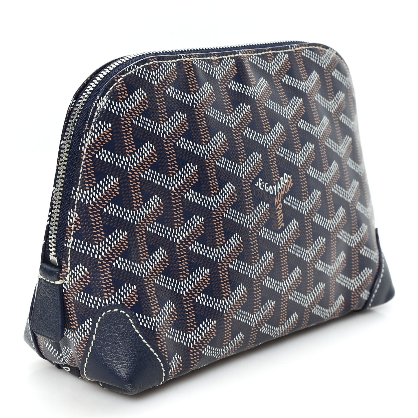 Goyardine Vendome Toiletry Pouch Navy