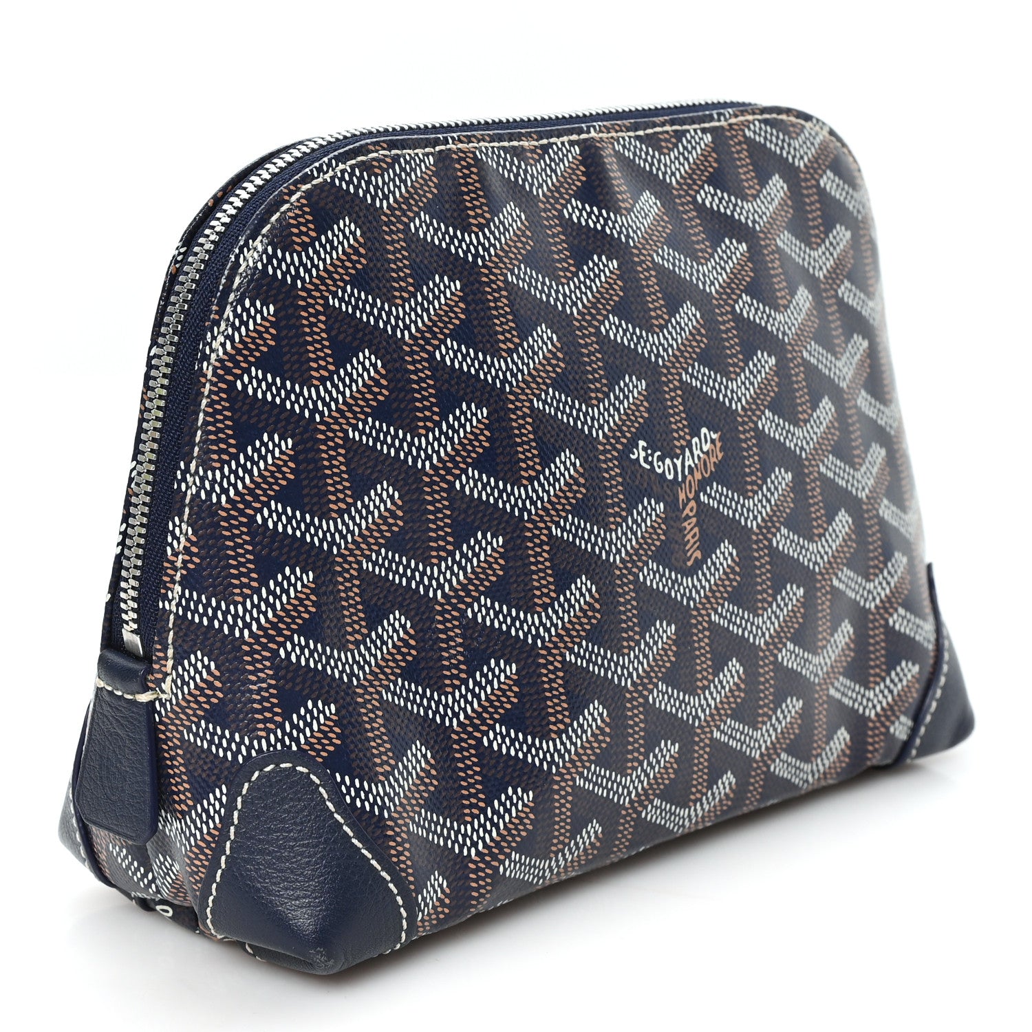 Goyard Goyardine Vendome Toiletry Pouch Navy 3 of 7
