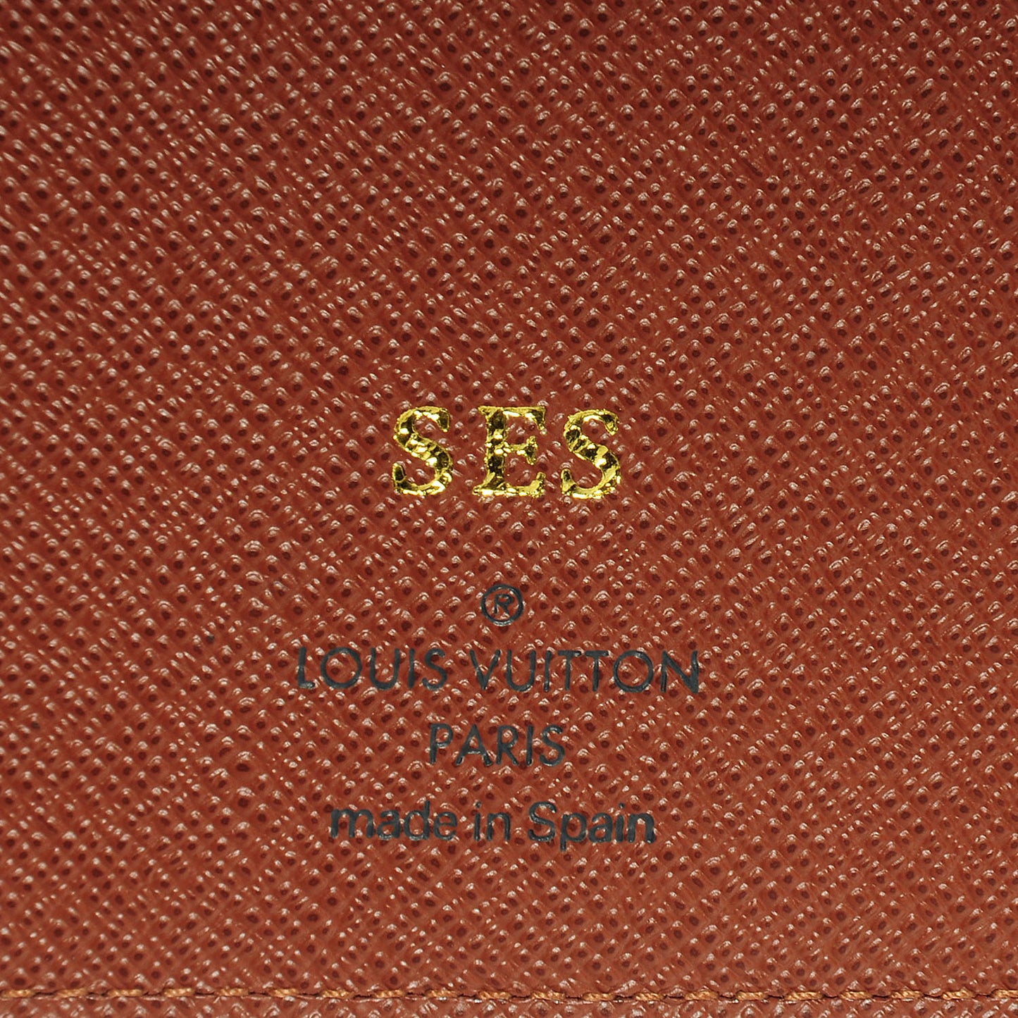 Monogram Desk Agenda Cover