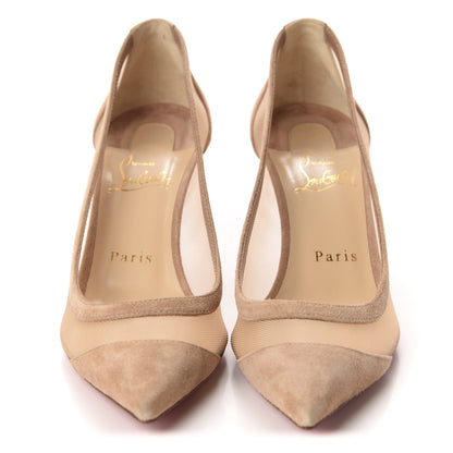 Christian Louboutin Veau Velours Rete Galativi 85 Pumps 36.5 Courtisane 2 of 9