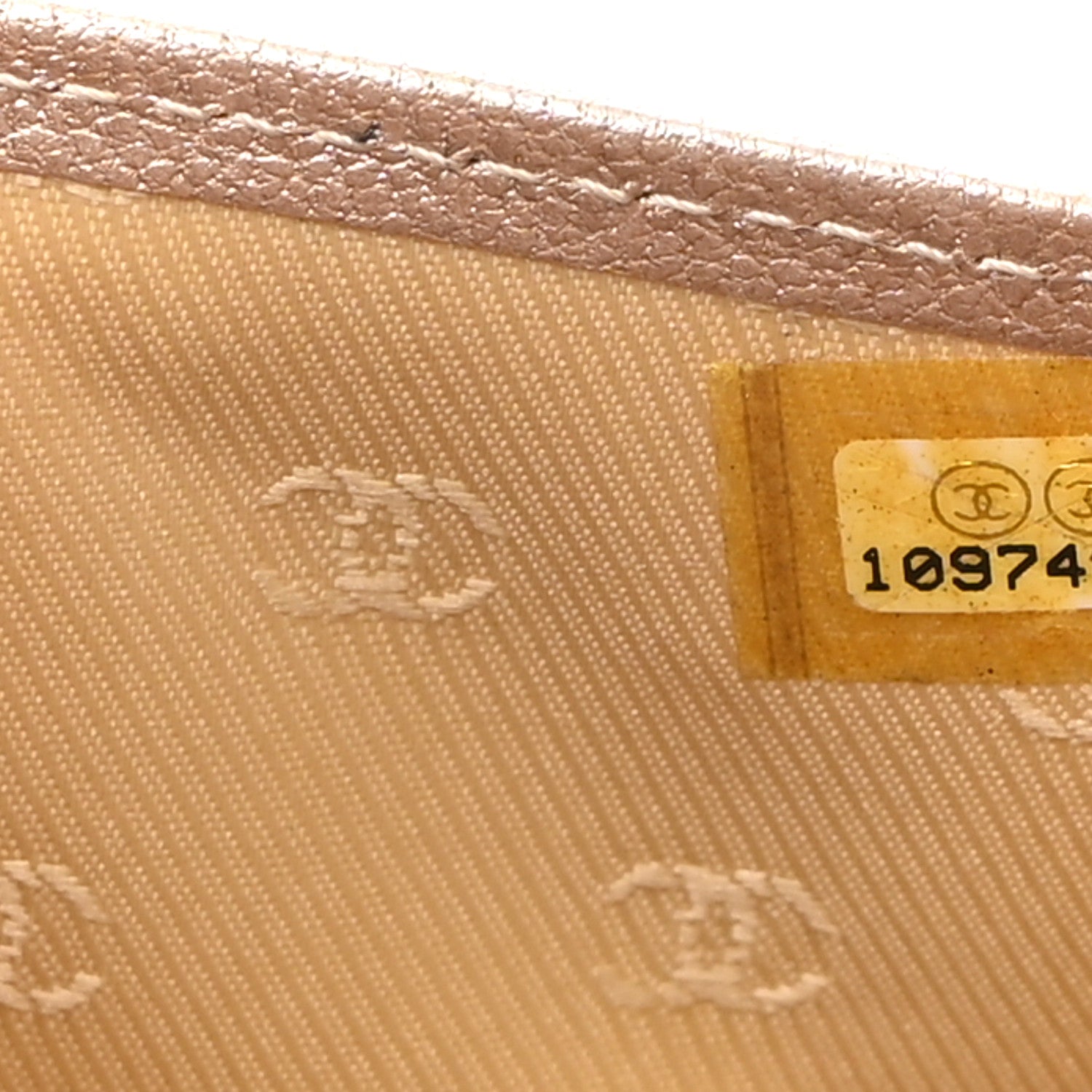 Chanel Metallic Goatskin Wallet On Chain WOC Gold 8 of 11
