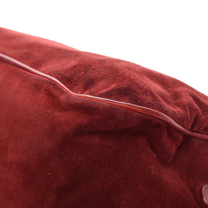 Christian Dior Suede Gaucho Saddle Bag Red 13 of 14