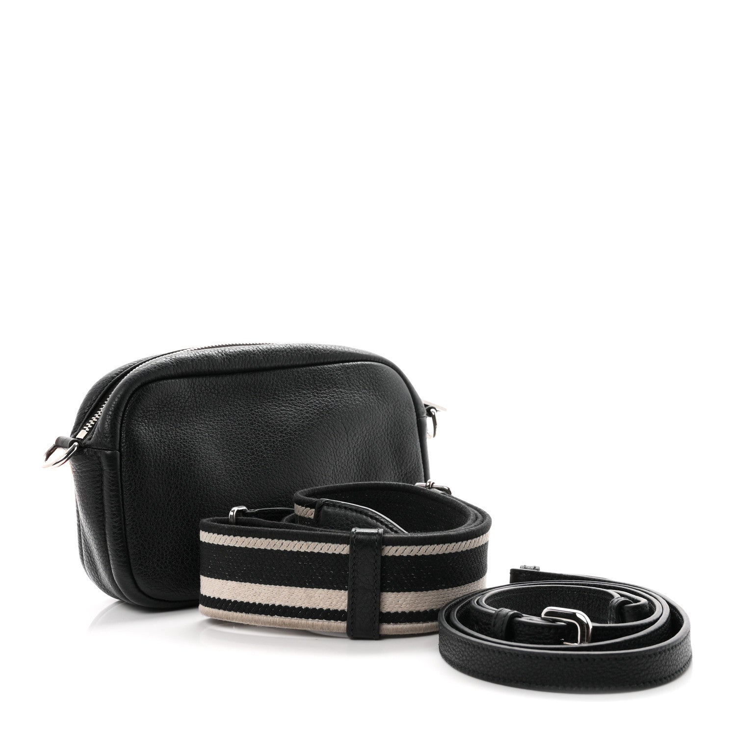 Prada Vitello Daino Soft Camera Crossbody Black 3 of 11