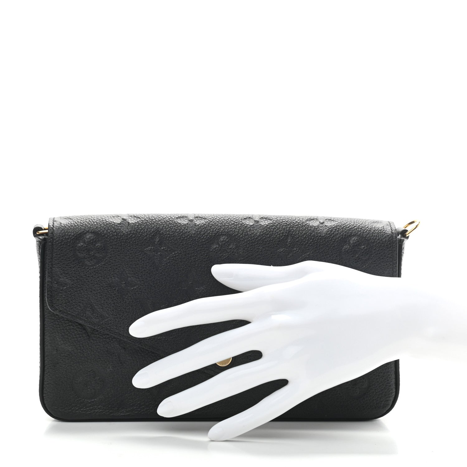 Louis Vuitton Empreinte Pochette Felicie Chain Wallet Black 2 of 8