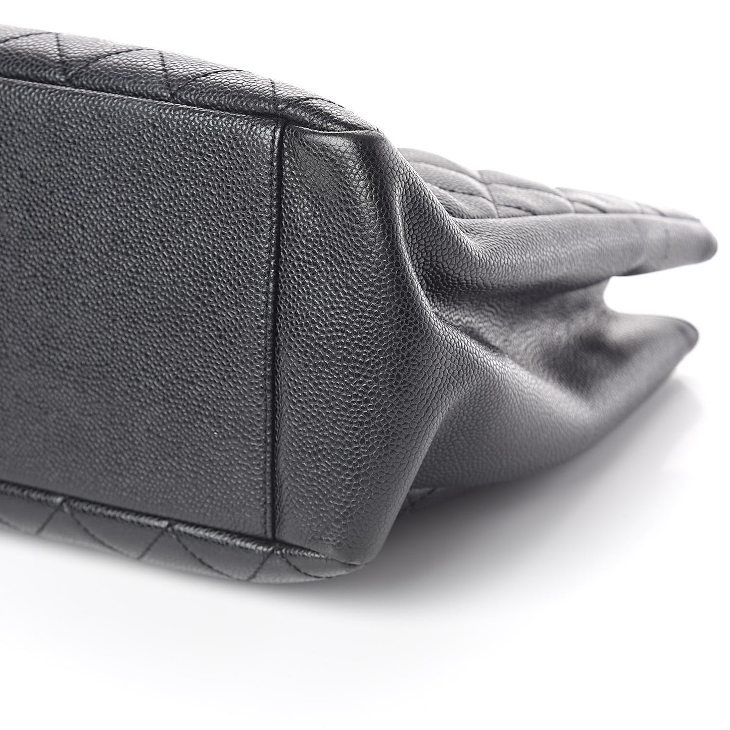 Caviar Quilted Grand Shopping Tote GST Black