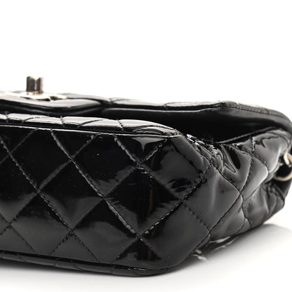 Chanel Patent Calfskin Quilted Mini Rectangular Flap Black 10 of 11