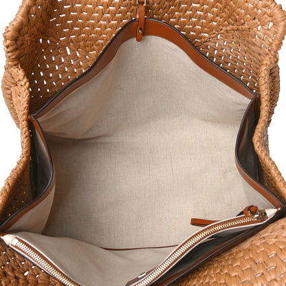 Salvatore Ferragamo Raffia XL Studio Box Tote Natural 7 of 10