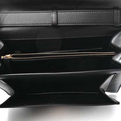 Balenciaga Calfskin Triangle Flap Shouder Bag Black 5 of 10
