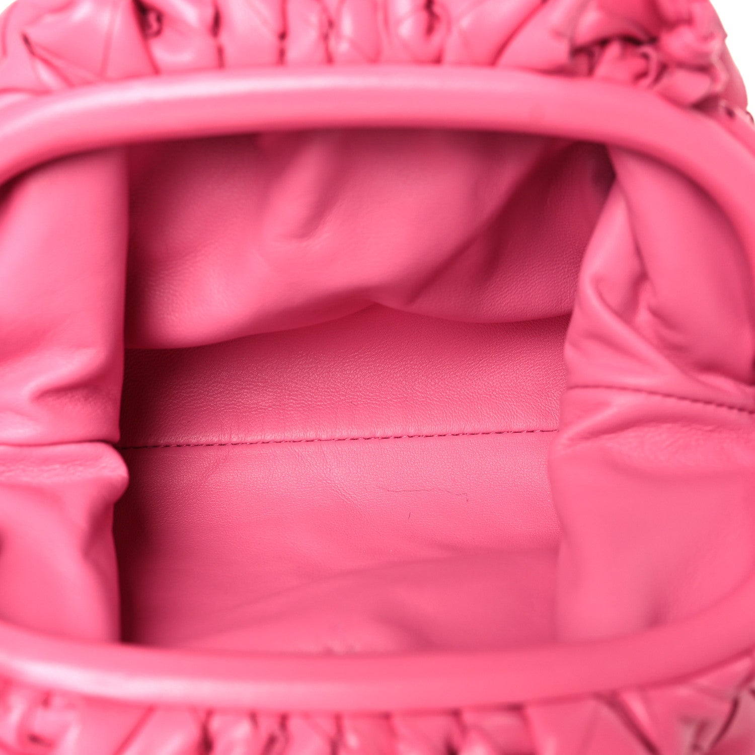 Bottega Veneta Nappa Intrecciato The Mini Pouch Rosa Shock 5 of 8