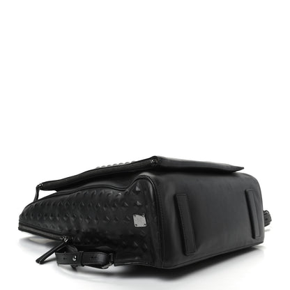 MCM Calfskin Embossed Medium M Moment Backpack Black 4 of 12