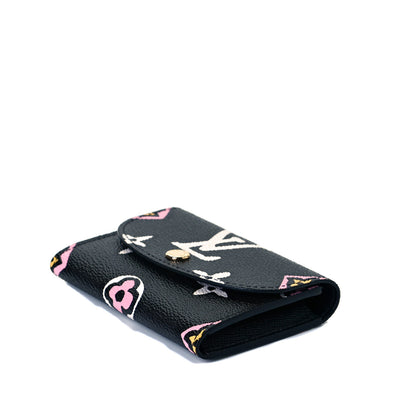 Louis Vuitton Monogram Giant Wild At Heart Rosalie Coin Purse Black 4 of 8