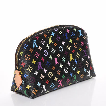 Louis Vuitton Monogram Multicolor Cosmetic Pouch Black Grenade 3 of 8