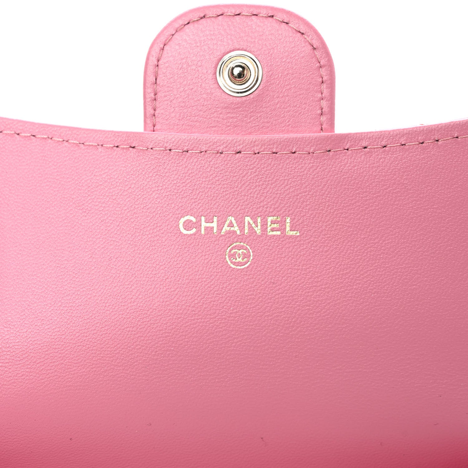 Chanel Lambskin Quilted Flap Card Holder Wallet Pink 6 of 11