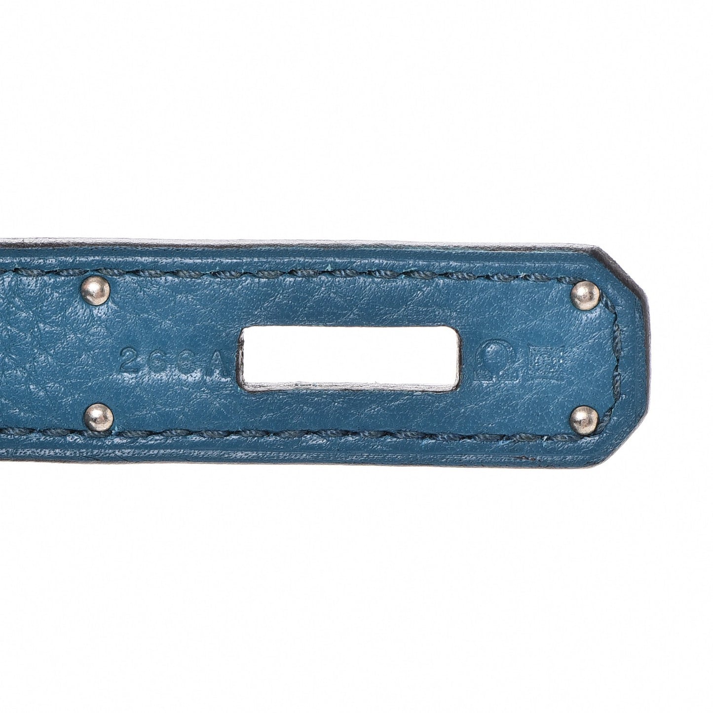 Taurillon Clemence Birkin 35 Bleu Izmir