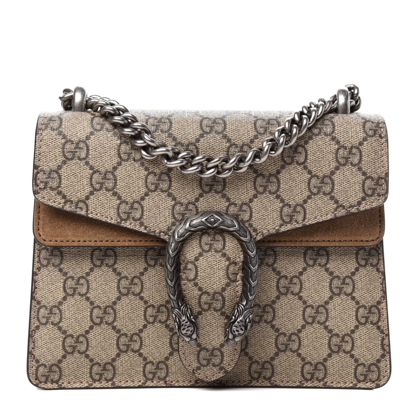 GG Supreme Monogram Mini Dionysus Shoulder Bag Taupe