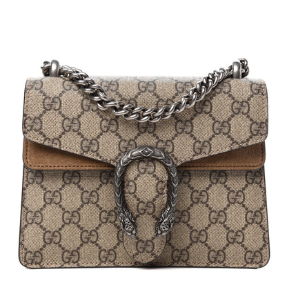 Gucci GG Supreme Monogram Mini Dionysus Shoulder Bag Taupe 1 of 14