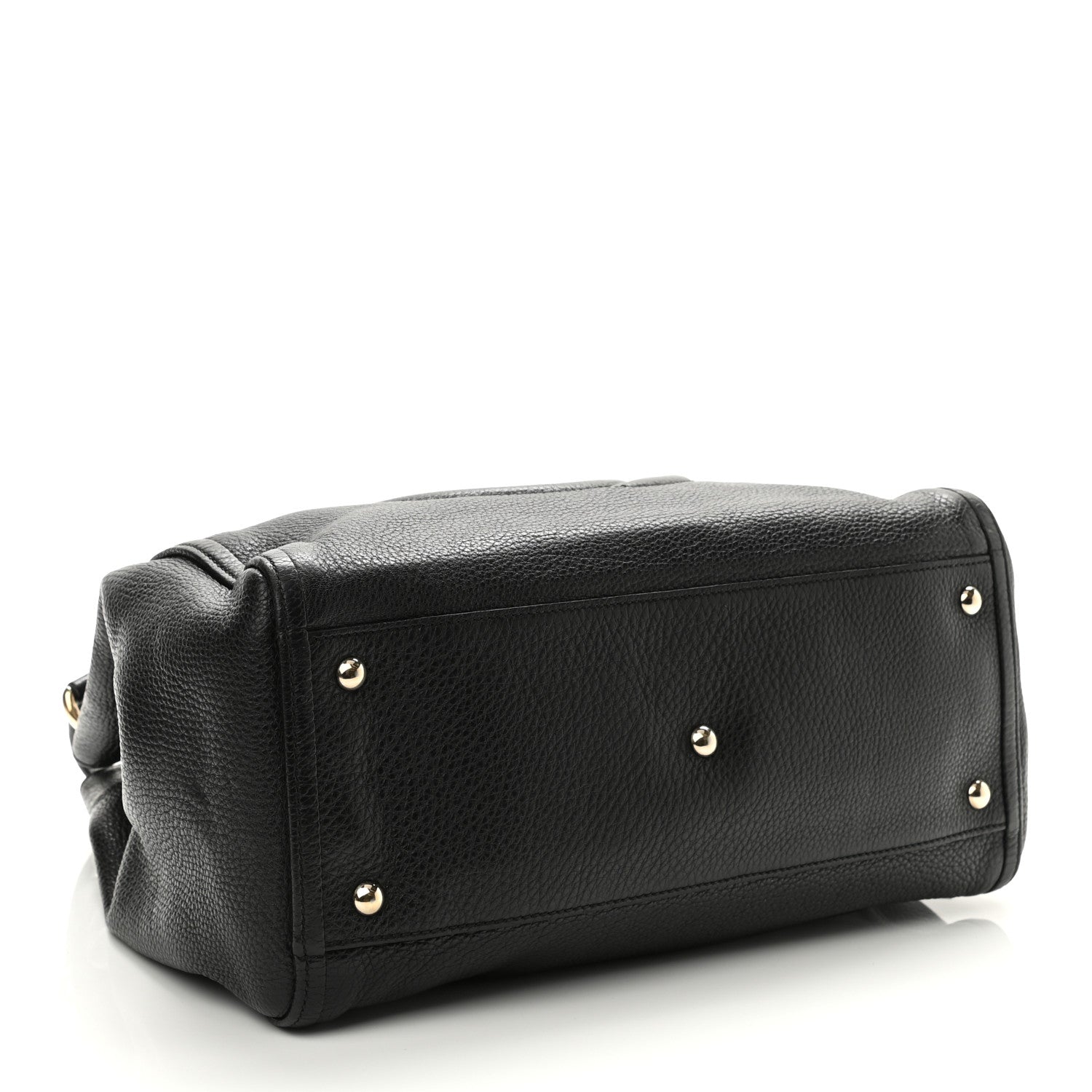 Gucci Pebbled Calfskin Medium Soho Shoulder Bag Black 4 of 11