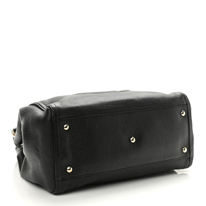 Gucci Pebbled Calfskin Medium Soho Shoulder Bag Black 4 of 11