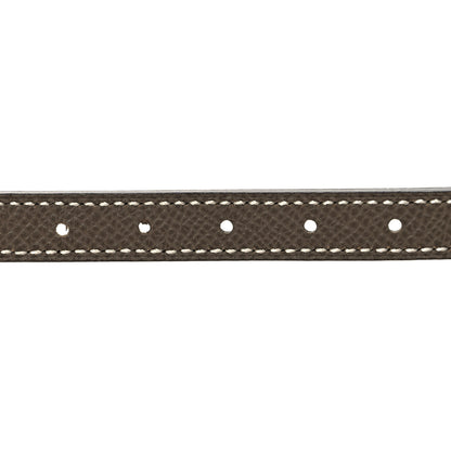 Hermes Swift Epsom 13mm Mini Laquee Reversible Belt 85 34 Etoupe Black 4 of 6