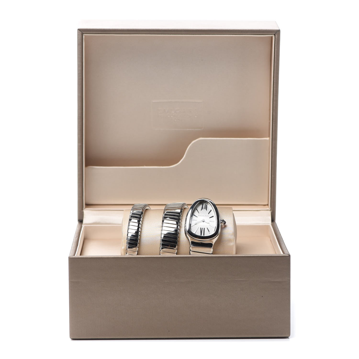 Bulgari Stainless Steel 35mm Serpenti Tubogas Double Spiral Quartz Watch 6 of 6