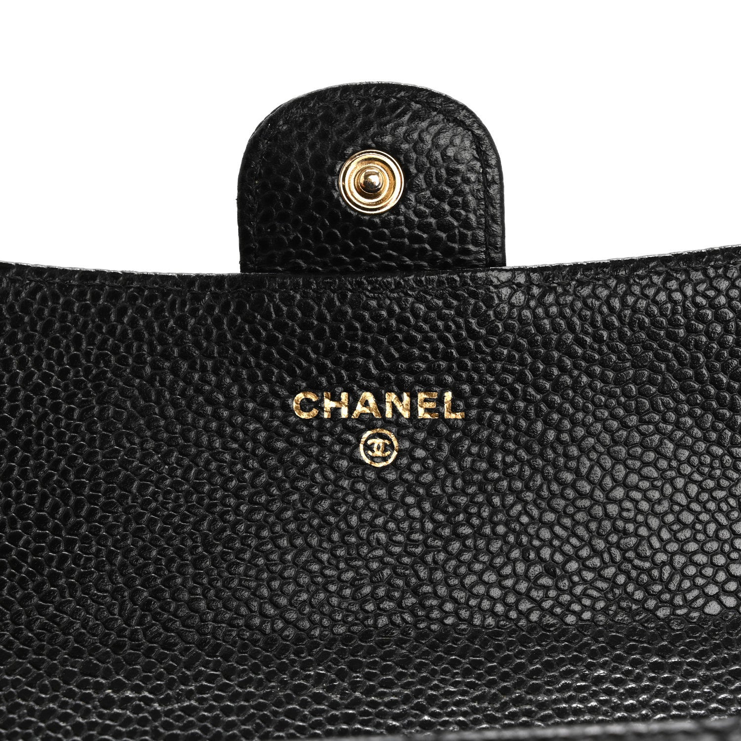 Chanel Caviar Quilted Large Gusset Flap Wallet Black 6 of 14
