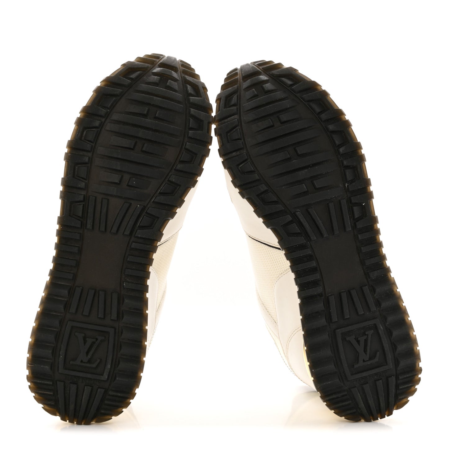 Calfskin Monogram Run Away Sneakers 37 White