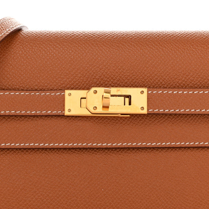 Hermes Epsom Kelly Wallet To Go Gold 7 of 10