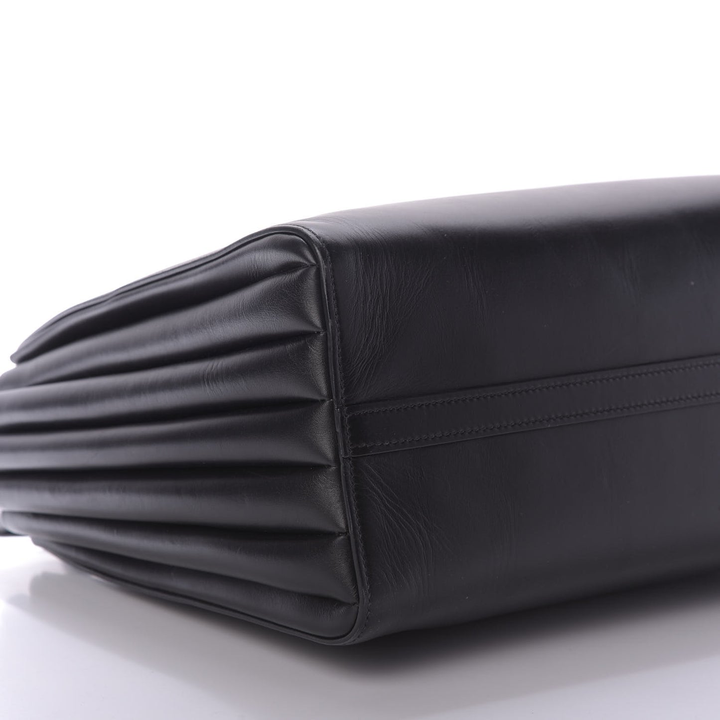 City Calfskin Medium Bibliotheque Tote Black