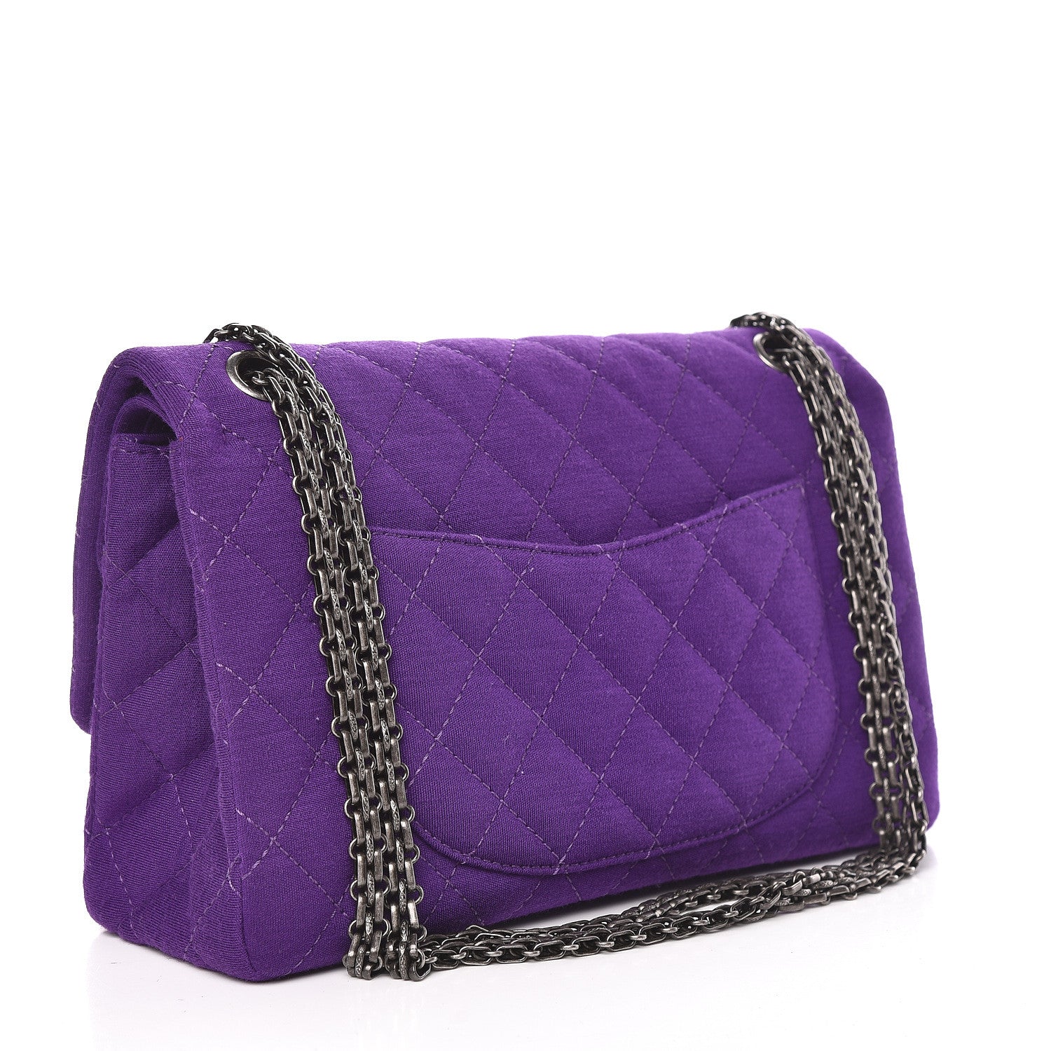 Chanel Jersey Quilted 2.55 Reissue 226 Purple 3 of 10