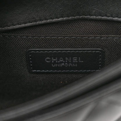Chanel Calfskin Quilted CC Uniform Flap Belt Bag Black 6 of 12