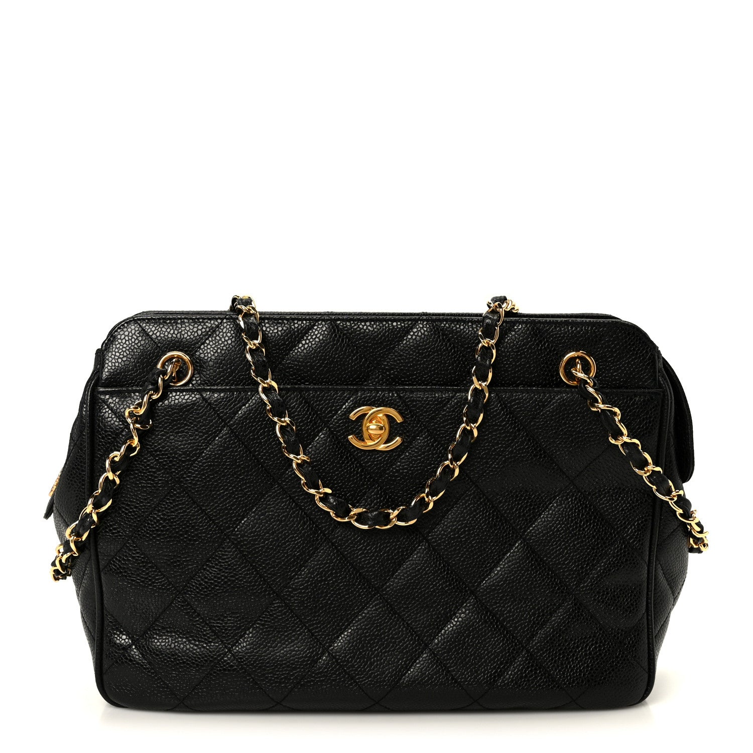 Chanel Caviar Quilted Shoulder Bag Black 1 of 10