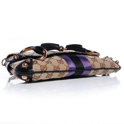 Gucci Tom Ford Monogram Horsebit Web Clutch Purple 4 of 7
