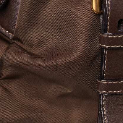 Prada Tessuto Nylon Vitello Daino Satchel Corinto 16 of 23