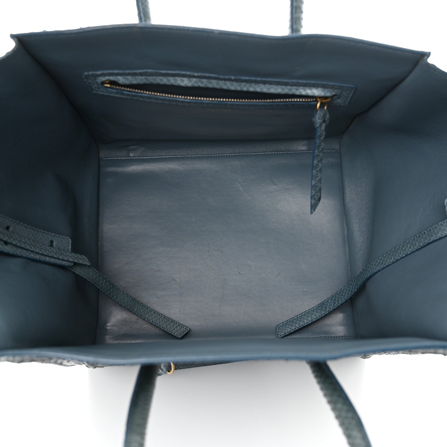 Celine Snakeskin Medium Phantom Luggage Grey 5 of 22